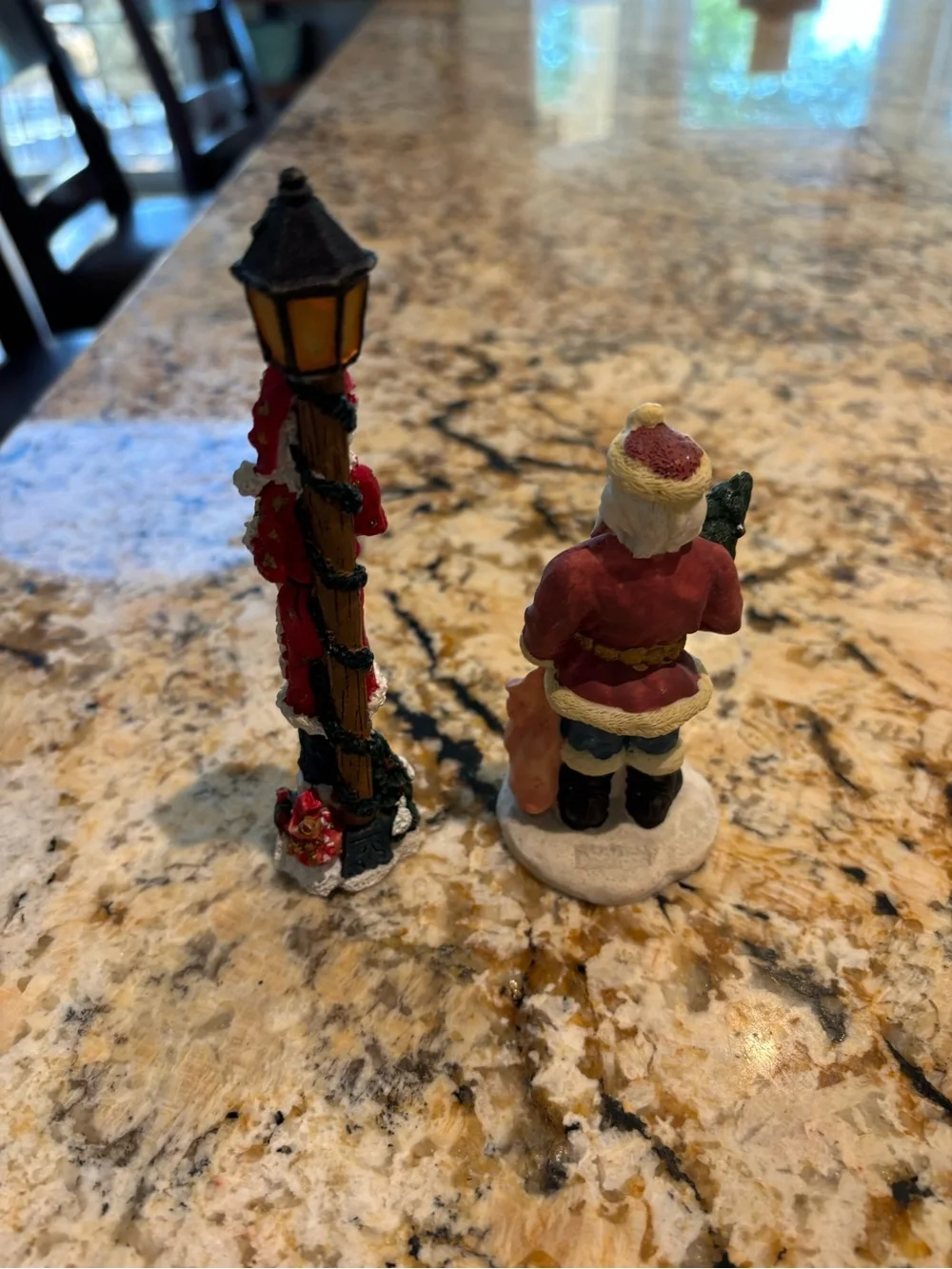 Pair of Santa Claus Figurines
